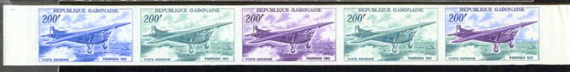 Gabon_1967_Yvert_PA52-Scott_C50_five