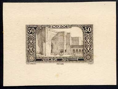 Morocco_1917_Yvert_75a-Scott_67_unissued_Meknes_without_c_sepia_AP