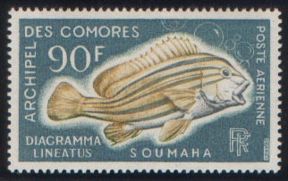 Comores_1968_Yvert_PA24-Scott_C24_poisson_b_IS