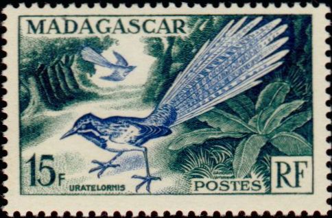 Madagascar_1954_Yvert_324-Scott_289_birds_IS