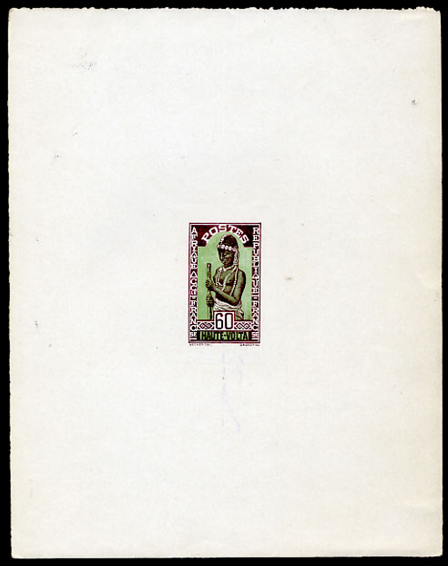 Upper_Volta_1928_Yvert_54a-Scott_54_unissued_60c_native_woman_dark-brown_+_green_typo_AP