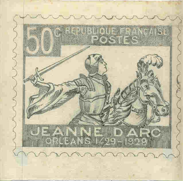 France_1929_Yvert_257g-Scott_245g_unadopted_Jeanne_dArc_project_Marron_c_MAQ