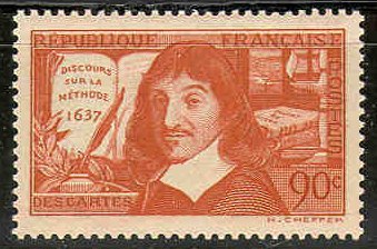 France_1937_Yvert_341-Scott_330_Descartes_discours_SUR_la_methode_a_IS