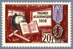 France_1959_Yvert_1190-Scott_905_20f_Palmes_Academiques_b_IS