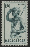 Madagascar_1946_Yvert_303a-Scott_unissued_1f50_native_dark-grey_US