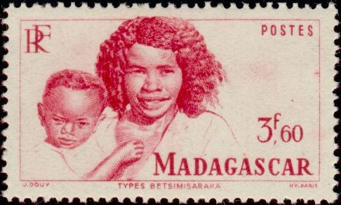 Madagascar_1946_Yvert_311-Scott_3f60_woman_IS