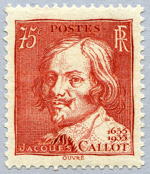 France_1935_Yvert_306-Scott_305_unadopted_Jacques_Callot_a_IS