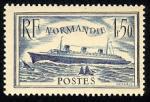 France_1935_Yvert_299-Scott_300_1f50_Normandie_dark-blue_b_IS