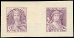 France_1924_Yvert_185a-214a-Scott_200-224_unadopted_15c_25c_Republique_violet_helio_COLL