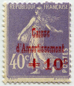 France_1928_Yvert_249-Scott_B28_Semeuse_red_overprint_typo_a_IS