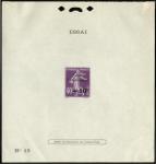 France_1928_Yvert_249a-Scott_B28_Semeuse_unadopted_black_overprint_violet_N_13_typo_DP