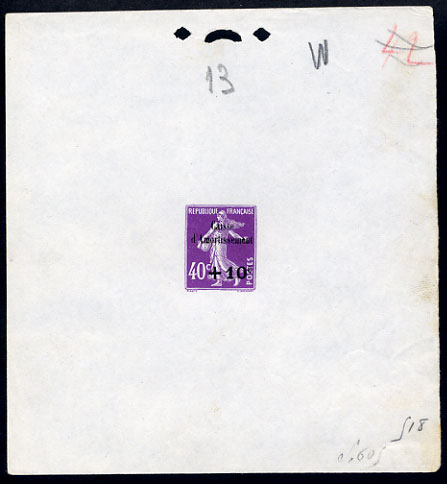 France_1928_Yvert_249a-Scott_B28_Semeuse_unadopted_black_overprint_violet_S_18_S_605_typo_b_CP