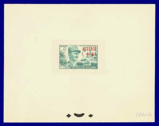 Algeria_1949_Yvert_272c-Scott_B54_Leclerc_unissued_overprint_green_1321_Lc_CP