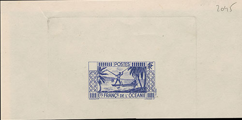 Polinesia_Oceanie_1934_Yvert_84a-Scott_80_unissued_TD_fisherman_etat_blue_AP