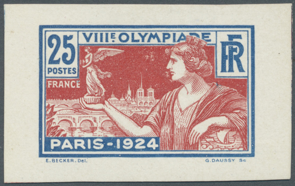 France_1924_Yvert_184-Scott_199_blue_+_red-brown_typo_n