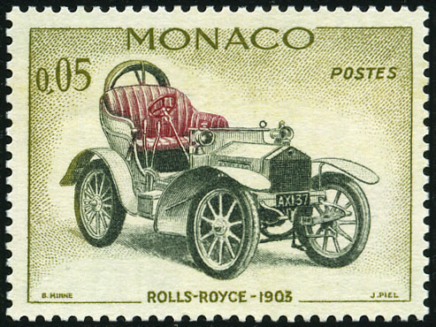 Monaco_1961_Yvert_561-Scott_489_Rolls-Royce_IS