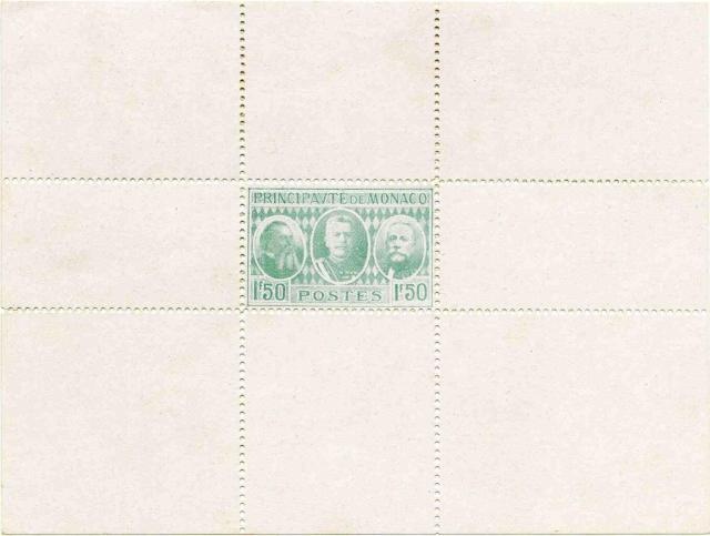 Monaco_1928_Yvert_112a-Scott_112_unissued_in_typo_International_Philatelic_Expo_green_b_typo_AP