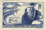 France_1941_Yvert_496a-Scott_B110_unadopted_2f_+50c_Lutte_contre_le_cancer_blue-violet_a_AP_detail