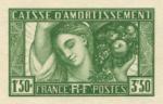 France_1931_Yvert_269a-Scott_B38a_unadopted_Caisse_Amortissement_green_d_AP_detail