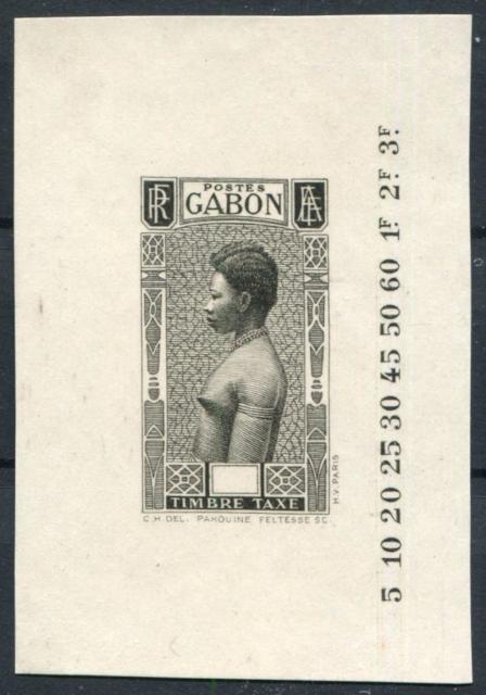 Gabon_1932_Yvert_Taxe_23a-Scott_unissued_ruled_ground_native_woman_2eme_etat_black_b_AP