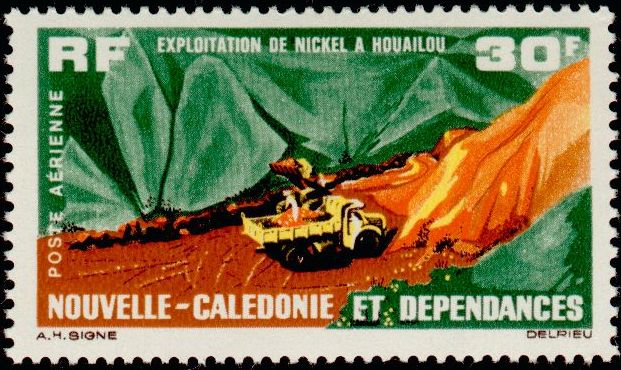 N_Caledonia_1964_Yvert_PA74-Scott_C34_truck_helio_IS