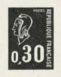 France_1971_Yvert_1663b-Scott_1292_unissued_30c_Marianne_de_Bequet_black_typo_ab_AP_detail