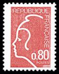 France_1975_Yvert_1816d_unissued_80c_Marianne_de_Durrens_m_US