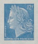 France_1967_Yvert_1535b-Scott_1197_unadopted_12f_Marianne_Cheffer_blue_typo_AP_detail