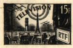 France_1955_Yvert_1022a-Scott_766_unadopted_Television_et_Tour_Eiffel_black_e_AP_detail