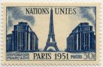 France_1951_Yvert_912-Scott_672_30f_ONU_IS