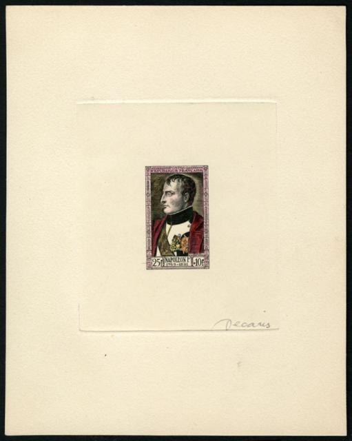 France_1951_Yvert_896a-Scott_B263a_unadopted_25f_+_10f_Napoleon_hand_multicolor_AP