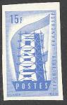 France_1956_Yvert_1076a-Scott_805_unadopted_Europa_ruled_ground_blue_typo_a_ESS