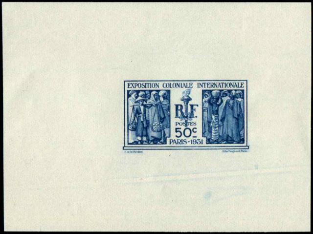 France_1931_Yvert_274a-Scott_262_unadopted_50c_Colonial_Exposition_blue_gb_ESS