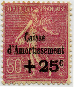 France_1929_Yvert_254-Scott_B32_Semeuse_black_overprint_typo_a_IS