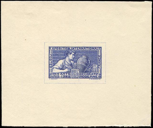 France_1924_Yvert_212a-Scott_222_unissued_in_TD_Arts_decoratifs_blue-violet_AP