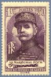 France_1940_Yvert_455-Scott_B98_Marechal_Foch_1f_+_50c_b_IS