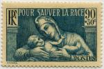 France_1937_Yvert_419-Scott_B79_Pour_Sauver_la_Race_90c_+_30c_1939_a_IS