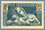France_1937_Yvert_419-Scott_B79_Pour_Sauver_la_Race_90c_+_30c_1939_b_IS
