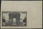 France_1928_Yvert_258a-Scott_263_unadopted_Arc_de_Triomphe_2f_black_imperf_n_ESS