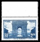 France_1928_Yvert_258a-Scott_263_unadopted_Arc_de_Triomphe_2f_blue_a_ESS