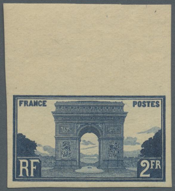 France_1928_Yvert_258a-Scott_263_unadopted_Arc_de_Triomphe_2f_blue_b_ESS