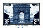 France_1928_Yvert_258a-Scott_263_unadopted_Arc_de_Triomphe_2f_dark-blue_ac_ATP_detail