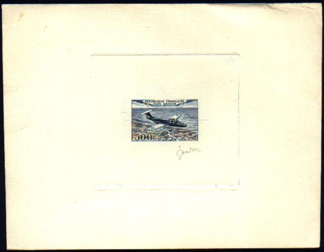 France_1953_Yvert_PA32b-Scott_C31b_unadopted_500f_Fleuret_multicolor_AP