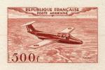 France_1953_Yvert_PA32b-Scott_C31b_unadopted_500f_Fleuret_orange-red_b_AP_detail