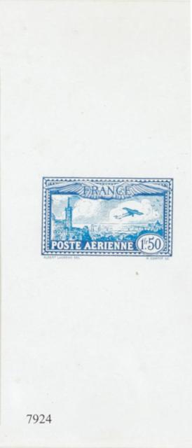 France_1930_Yvert_PA6a-Scott_C6_unadopted_plane_over_Marseille_dark-blue_+_blue_typo_db_AP