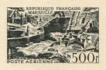 France_1949_Yvert_PA27a-Scott_C26a_unadopted_Marseille_500f_black_j_AP_detail