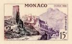 Monaco_1956_Yvert_448a-Scott_358_unadopted_Monaco_Palace_black_+_violet_+_lilac_AP_detail