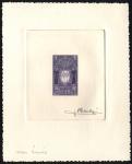 Monaco_1954_Yvert_411a-Scott_318_unissued_in_TD_armoirie_violet_a_AP