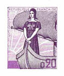 France_1959_Yvert_1216b-Scott_927_unissued_20c_Marianne_a_la_Nef_Cadre_violet_524_Lx_+_Centre_violet_533_Lx_CP_detail_a