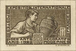 France_1924_Yvert_212a-Scott_222_unissued_in_TD_Arts_decoratifs_sepia_c_AP_detail